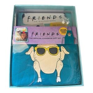 FRIENDS Cookbook Gift Set with Blue and Yellow Design